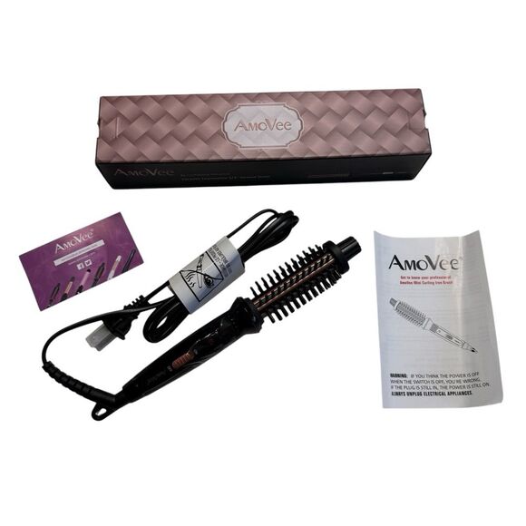 AmoVee Ceramic Tourmaline 3/4” Heated Styler New in Package - Picture 1 of 6